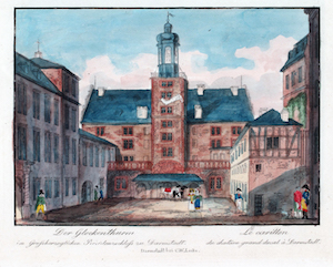 Der Glockenturm zu Darmstadt, Gemäde von C.W. Leske